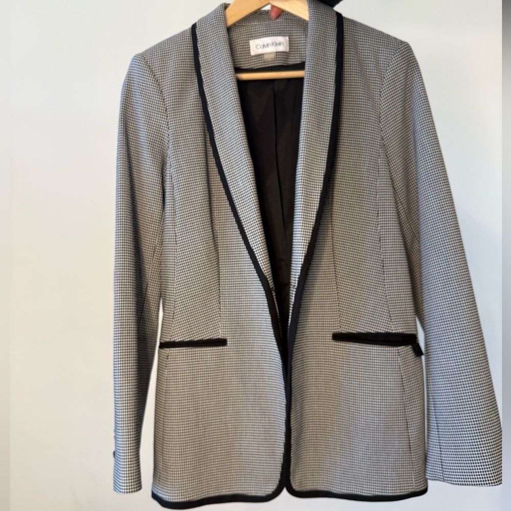 Calvin Klein Women's Houndstooth Blazer